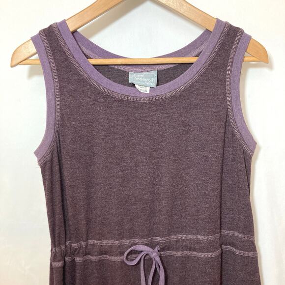 Vintage Y2K Carol Anderson Purple Grandmacore Cozy House Dress Cardigan Set - Picture 8 of 10